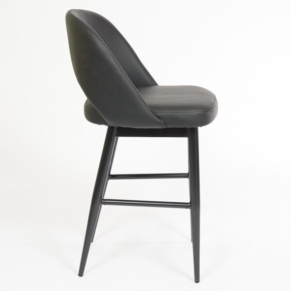 Henricks Stool black leatherette